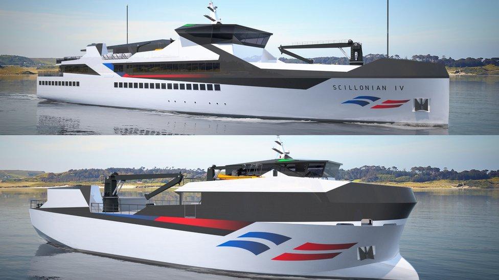 Designs for new passenger ferry and cargo ship