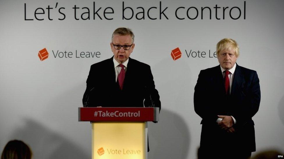 Michael Gove and Boris Johnson