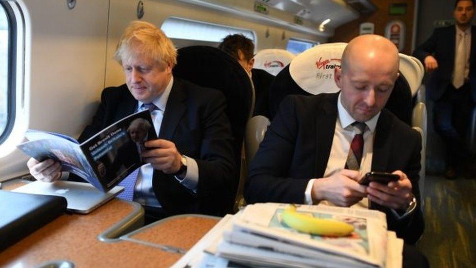 Boris Johnson and Lee Cain