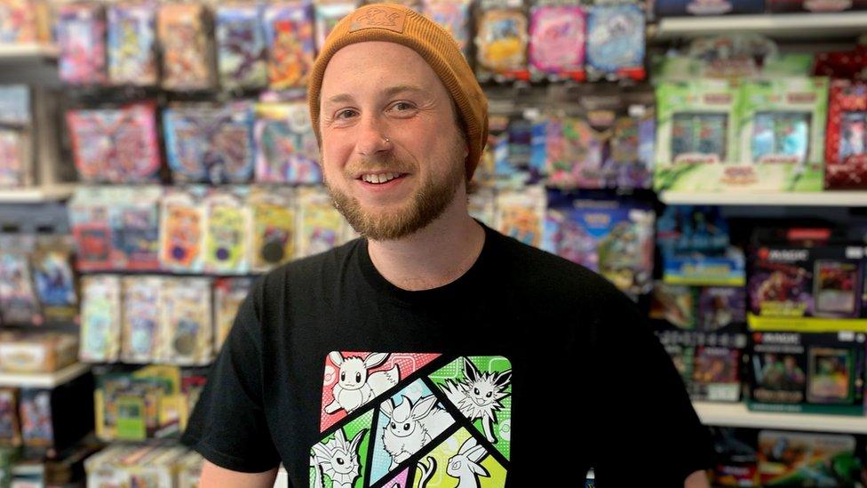 Pat Gleeson, co owner of Viridian Forest gaming shop