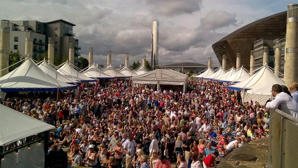 The crowds at Cardiff international Food and Drink Festival were photographed by Sean Veary