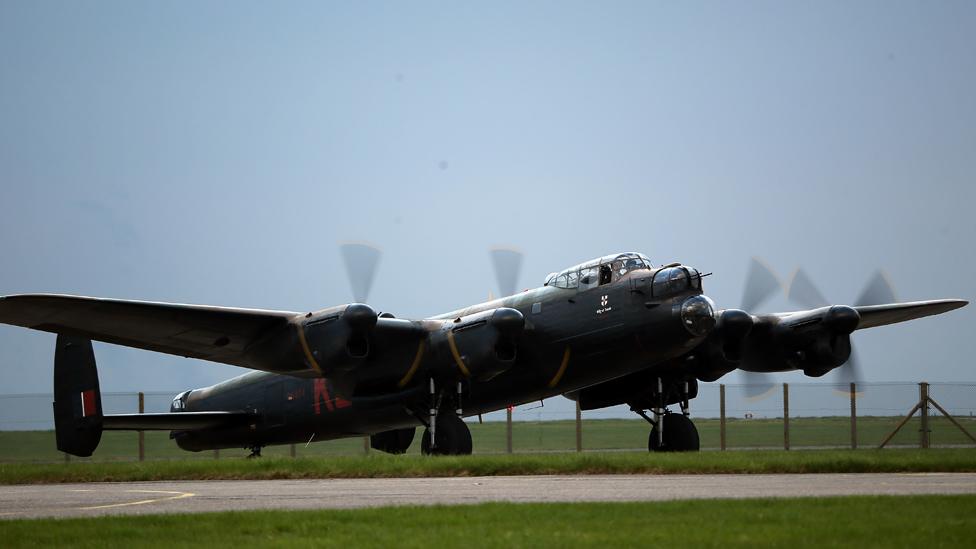 RAF Lancaster bomber - file pic