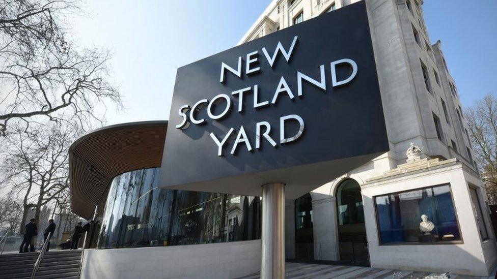 New Scotland Yard sign