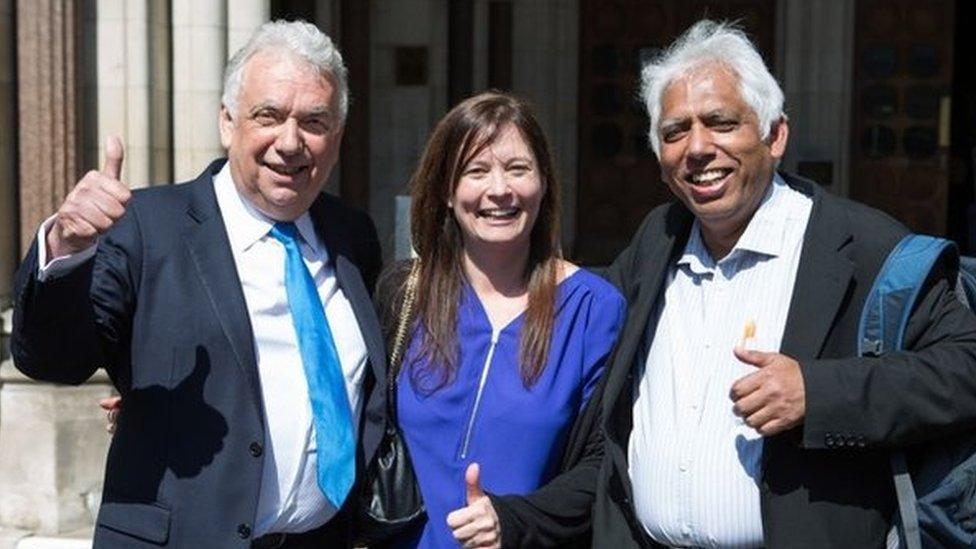 Andy Erlam, Angela Moffat and Azmal Hussein