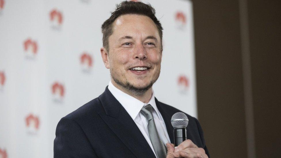 Tesla CEO Elon Musk pictured smiling in Adelaide, South Australia, on 7 July 2017.