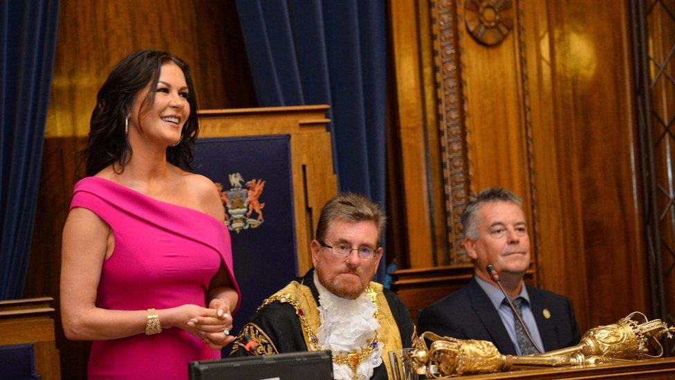 Catherine Zeta-Jones during the ceremony