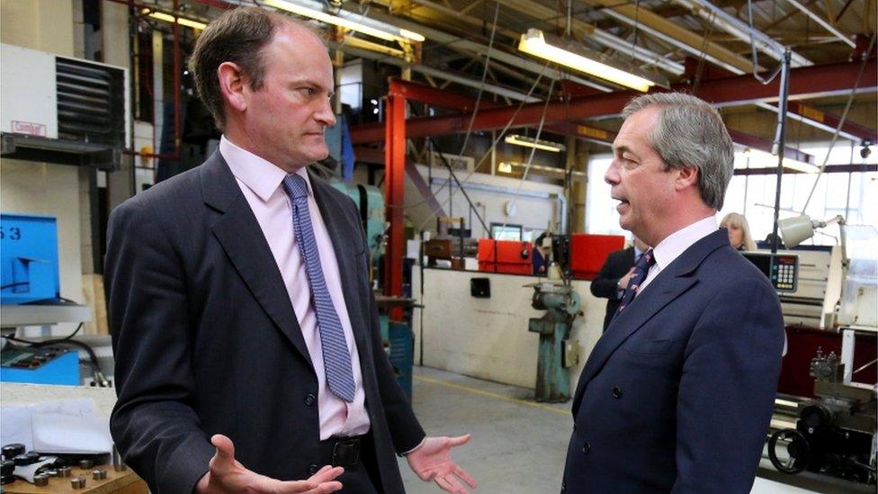 Douglas Carswell and Nigel Farage in 2015