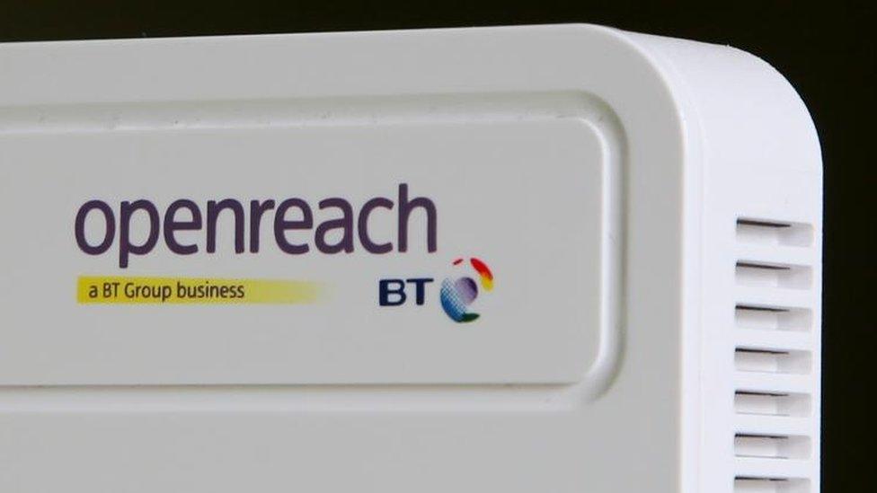 BT Openreach internet router