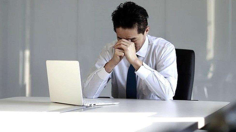 Stock image of office worker