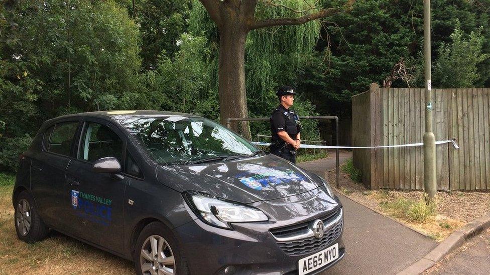 Police at scene of Abingdon stabbing