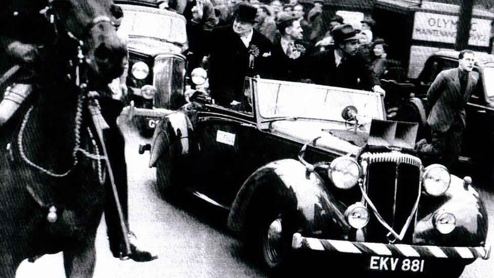 Sir Winston Churchill used the modified Daimler which included a loudspeaker system