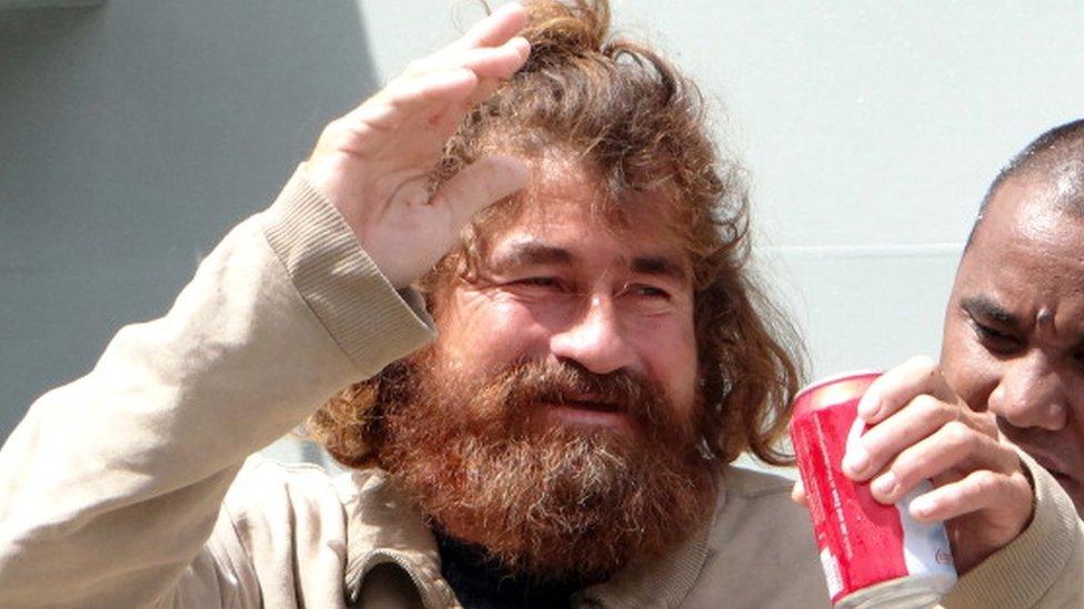 Jose Salvador Alvarenga shortly after his rescue (03 February 2014)