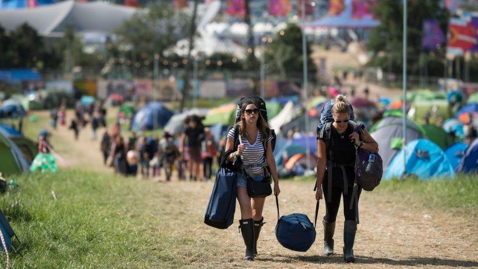 Glastonbury 2017 festival goers