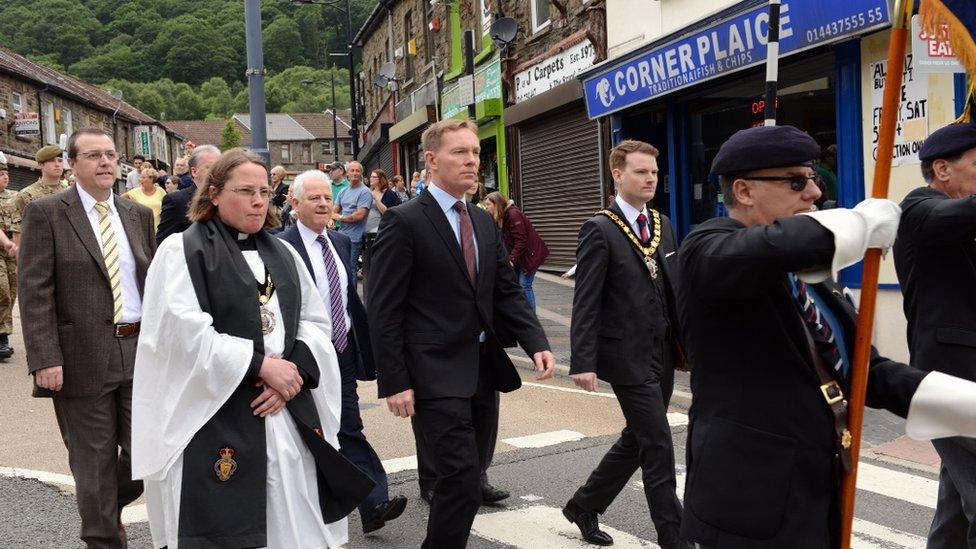 Ared Forces Day parade in Ferndale