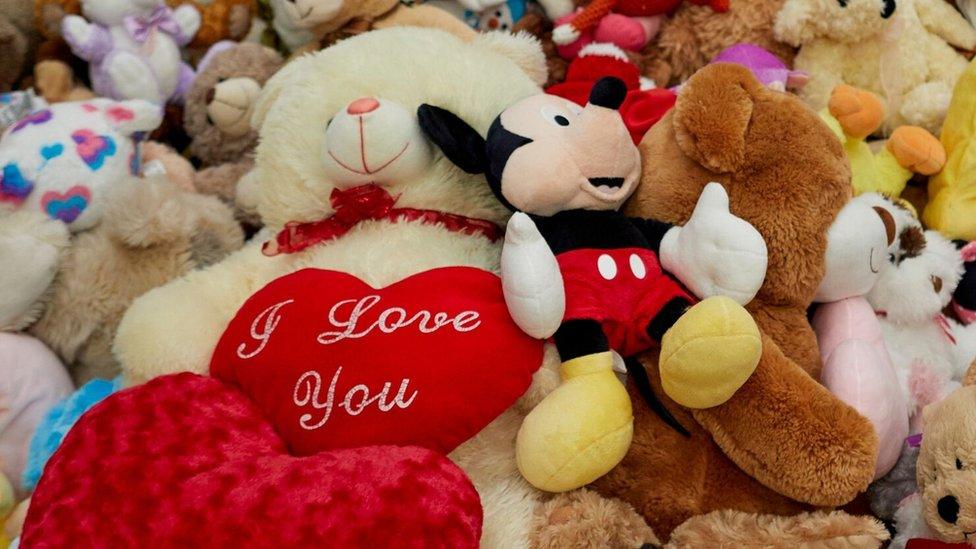 Soft toys left in tribute to Manchester Attack victims