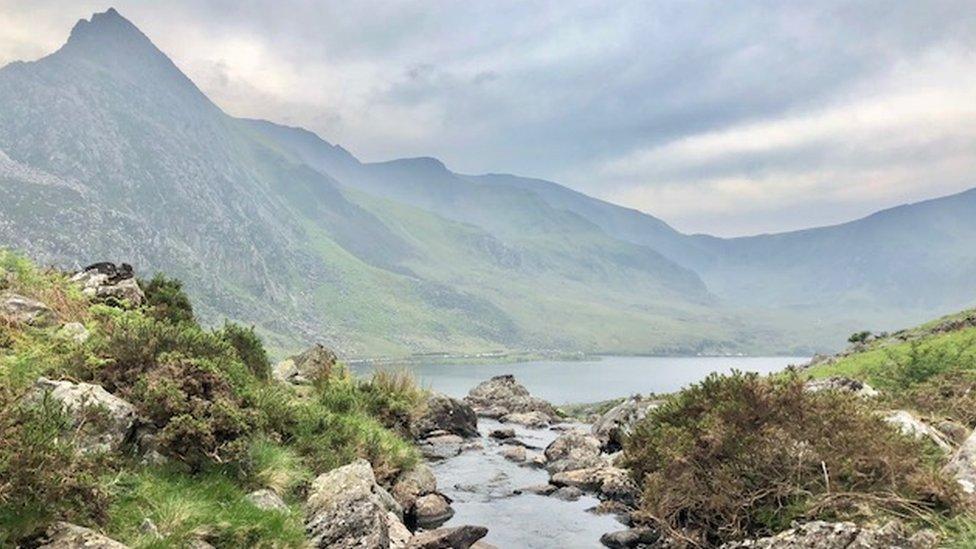 Alan Lodge took this shot from the side of Pen yr Ole Wen towards Tryfan in the Ogwen valley