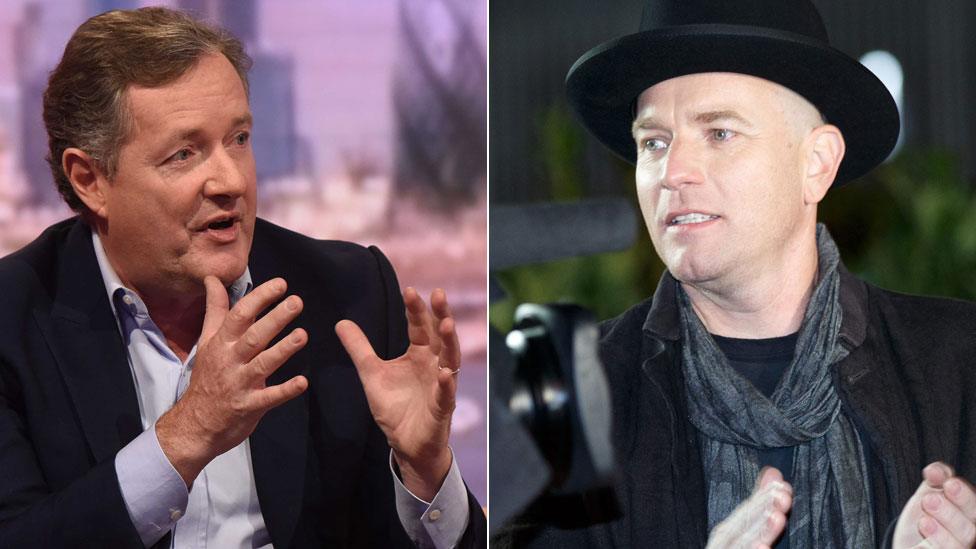 Piers Morgan and Ewan McGregor