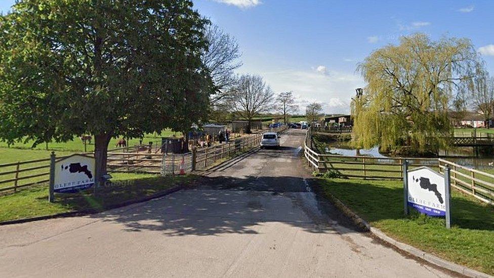 Glebe Farm entrance