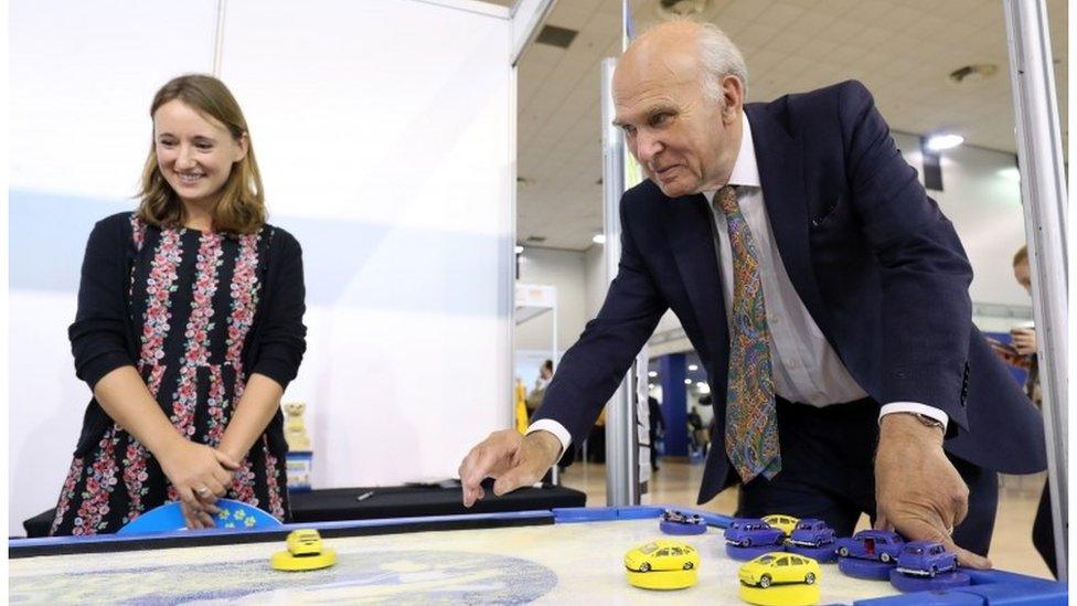 Sir Vince Cable at the Lib Dem conference