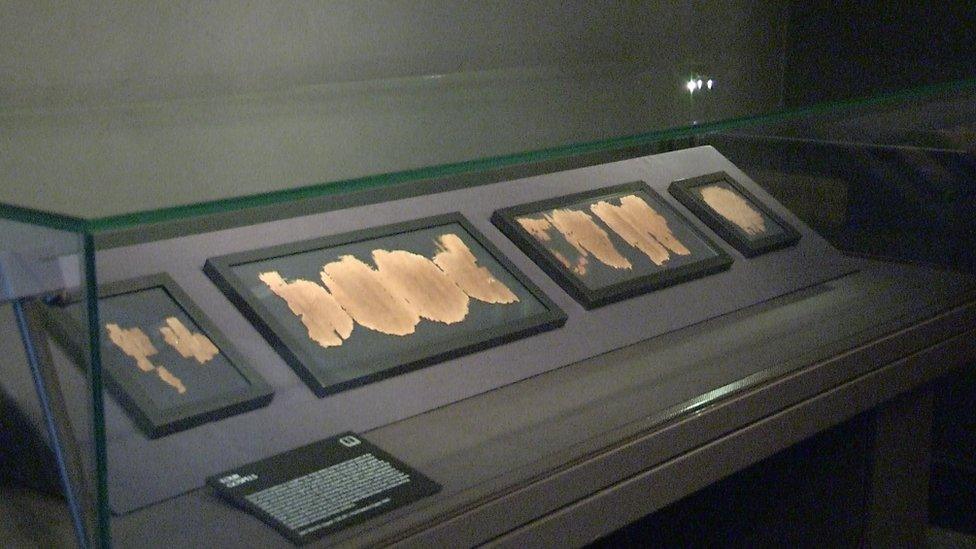 The earliest known extracts on papyrus from the four gospels on display in Dublin