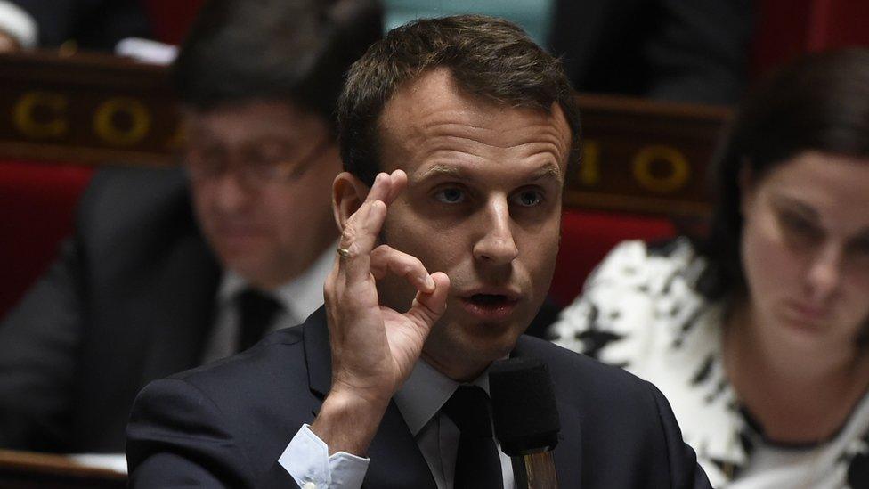 French economy minister Emmanuel Macron