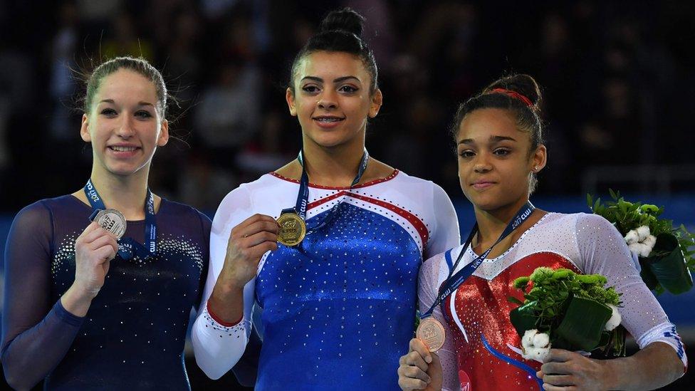 Zsofia Kovacs, Ellie Downie and Melanie De Jesus Dos Santos