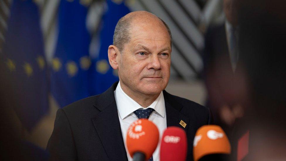 German Chancellor Olaf Scholz