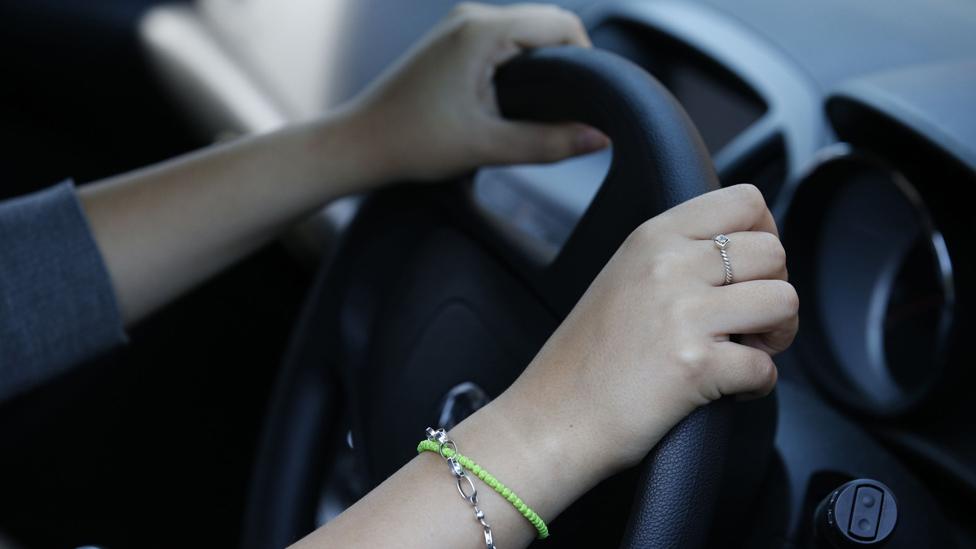 Woman driving