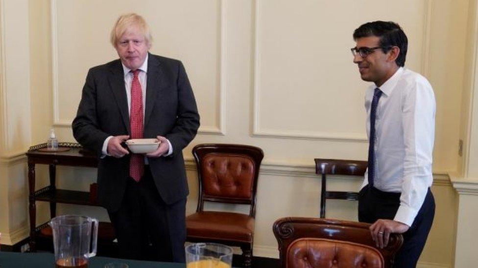 Boris Johnson and Rishi Sunak