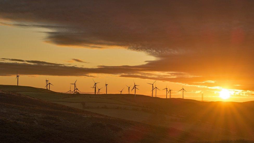 Mynydd-y-Gaer, above Pencoed, taken at sunrise by Gareth Thompson