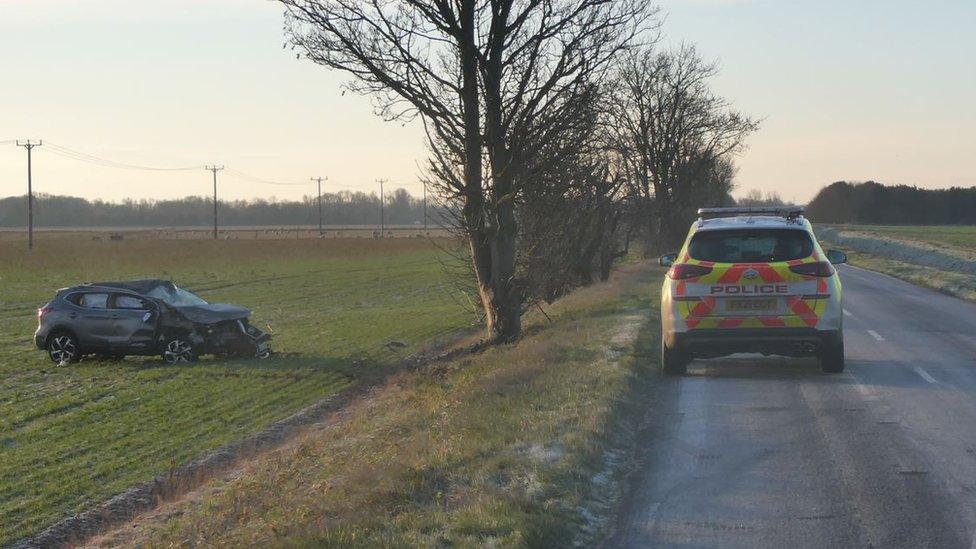 Crash in Baston