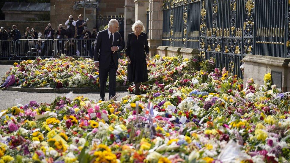 Floral tributes