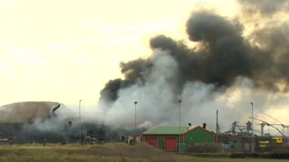 Fire at Llandow