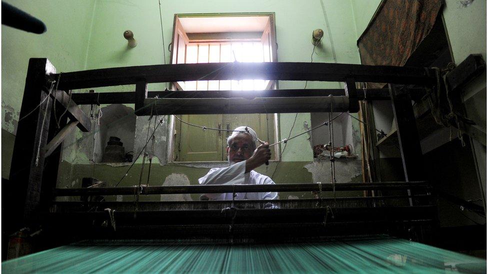 Varanasi sari weaver