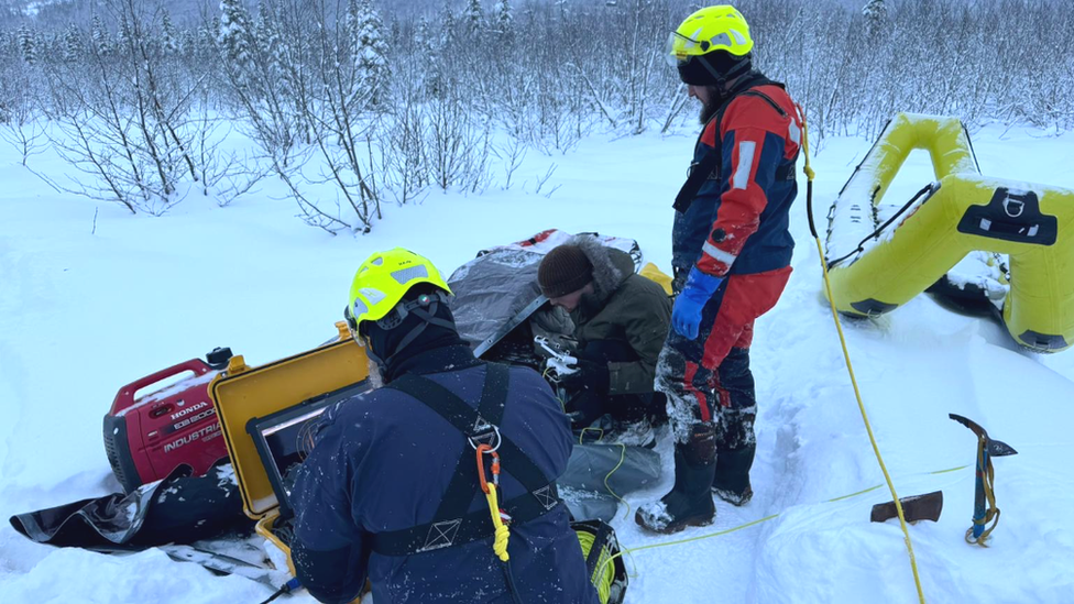 A team from Alaska Dive Search Rescue and Recovery