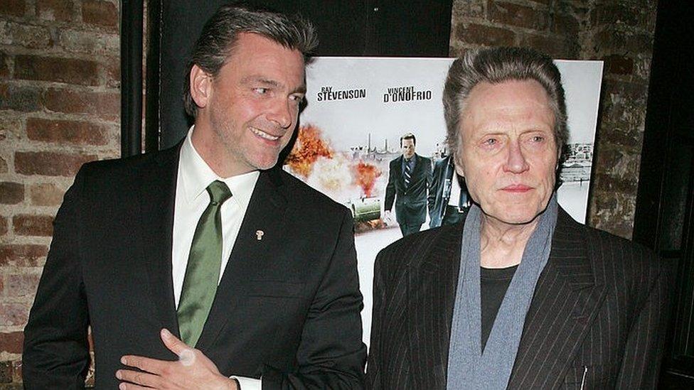 Ray Stevenson and Christopher Walken at an event