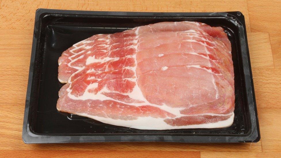 A pack of back bacon