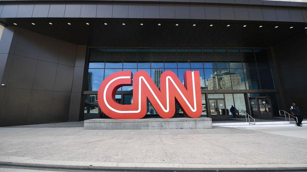 CNN sign in Atlanta, Georgia, in May 2021