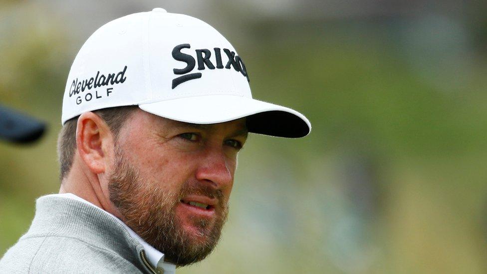 Graeme McDowell during practice