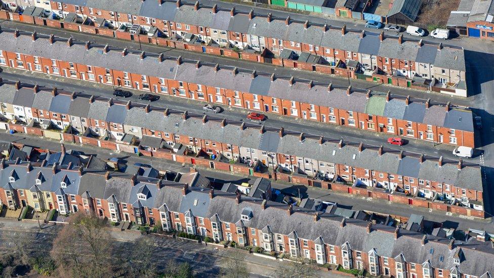 Aerial photograph of Blyth Northumberland