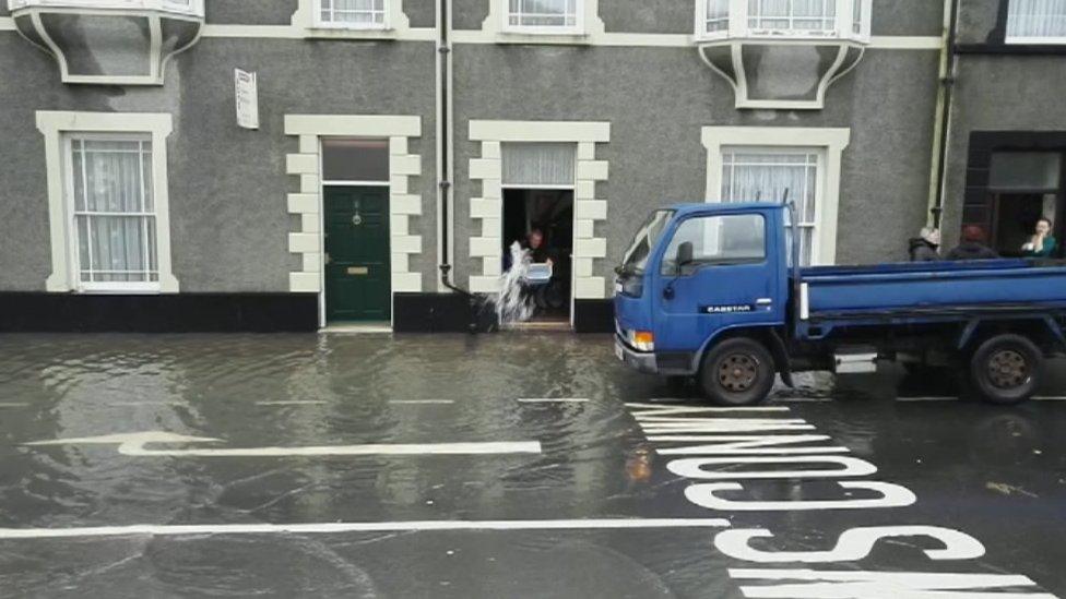 Flooded homes