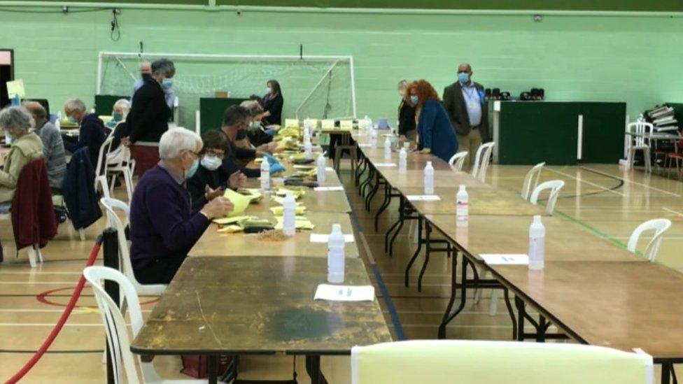 The count in Worcester at Perdiswell Leisure Centre