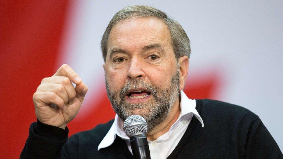 NDP leader Thomas Mulcair