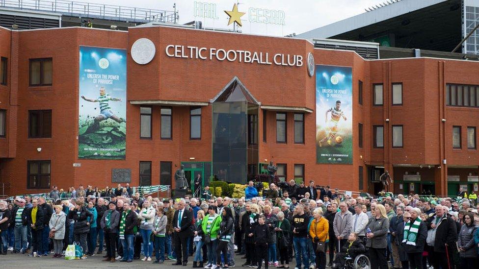 Fans at Celtic Park