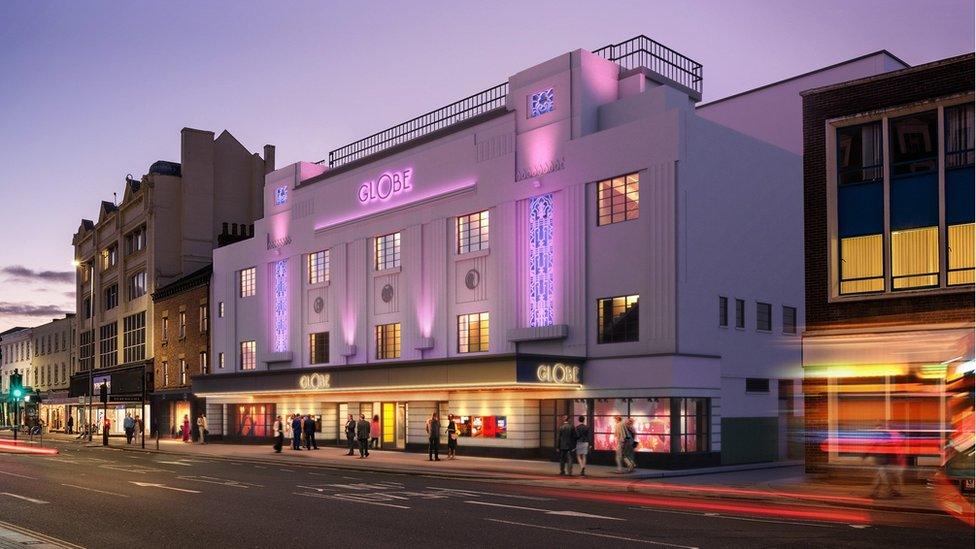 CGI of the new Globe Theatre, Stockton