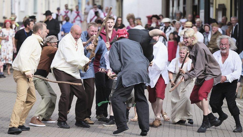 Axbridge Pageant Festival performers