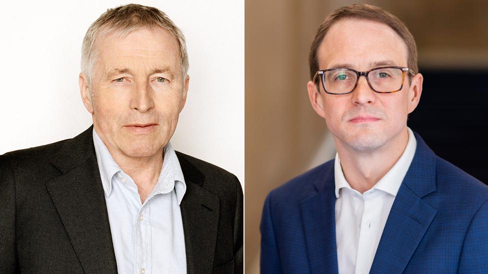 Jonathan Dimbleby and Chris Mason