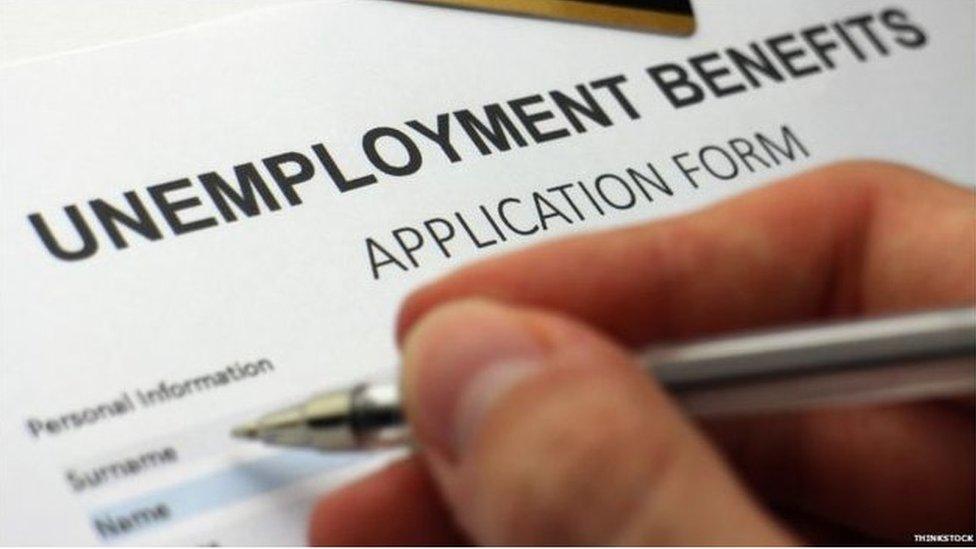 Unemployment benefits application form