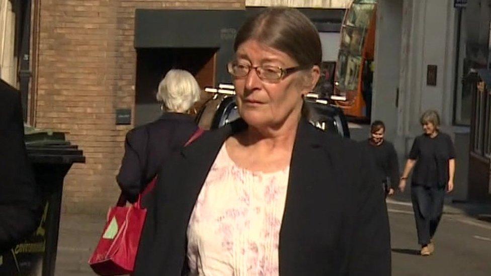 Susan Smith arriving at Bristol Crown Court on Thursday