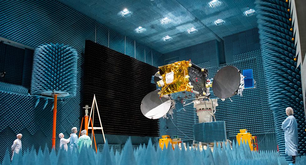 EDRS-C in Airbus's Compact Antenna Test Range facility